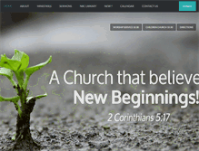 Tablet Screenshot of newbeginning-church.com